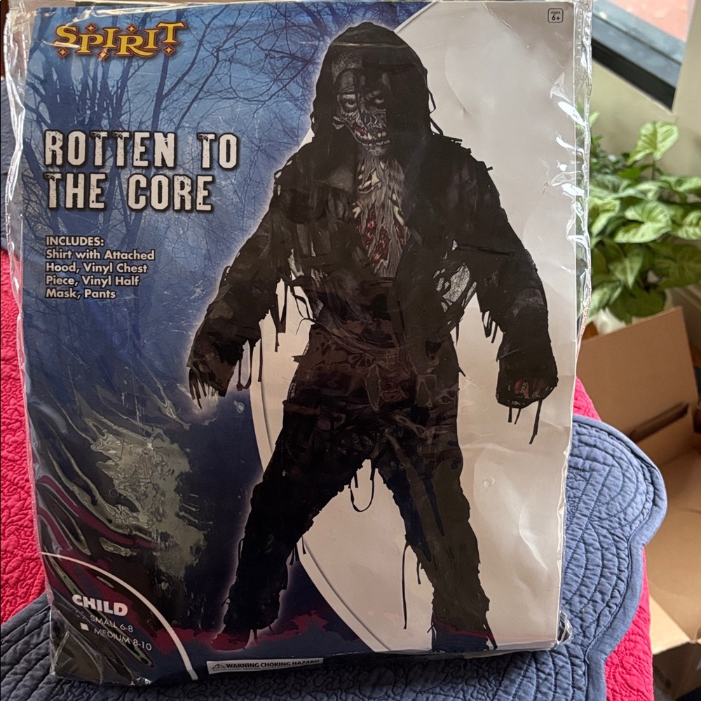 Spirit Rotten to the Core Child Costume - Black and Gray child Halloween